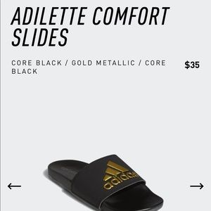 ADIDAS Comfort Slides - NWT in Box